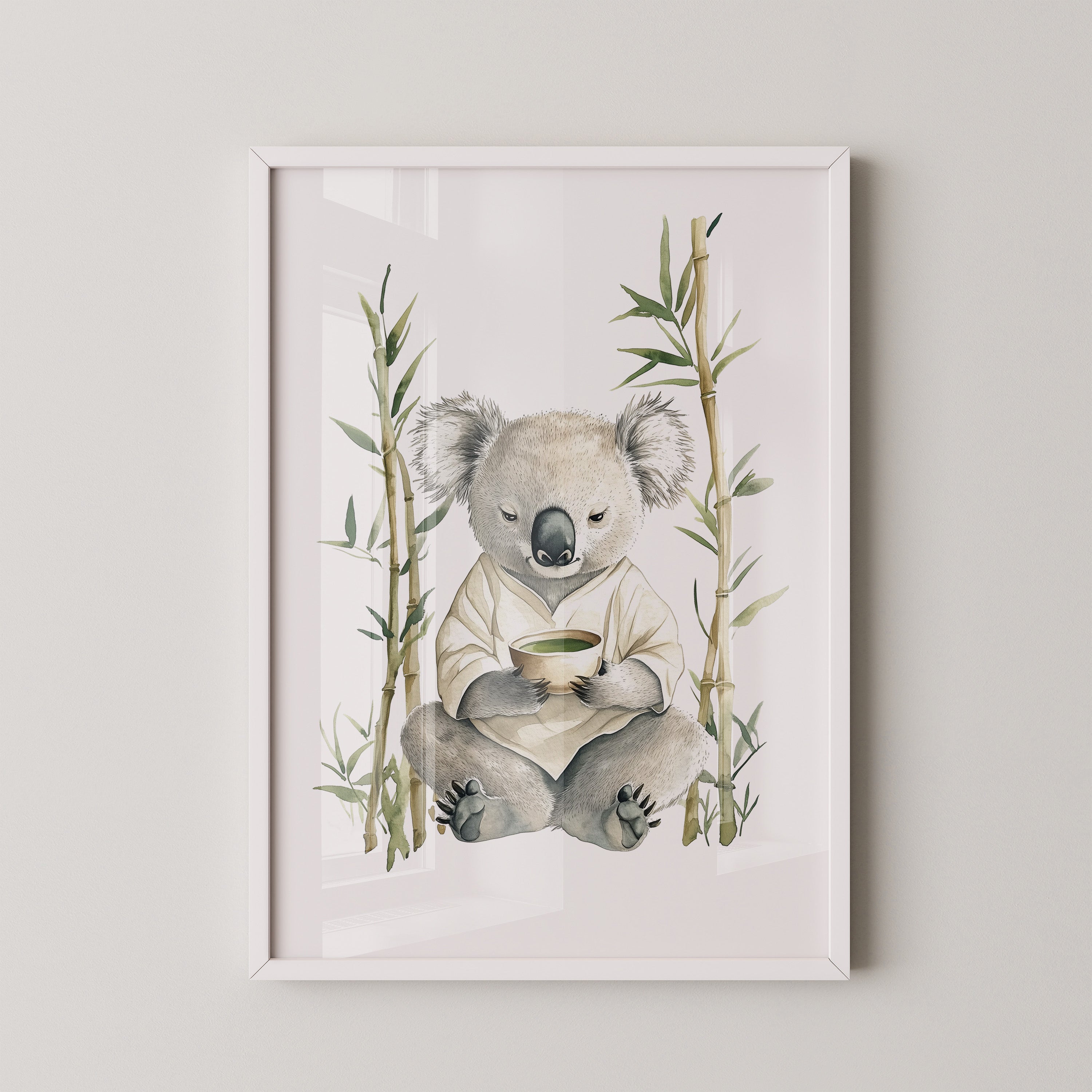 Koala Teezeremonie Aquarell