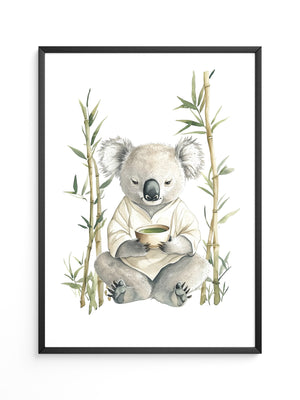 Koala Teezeremonie Aquarell
