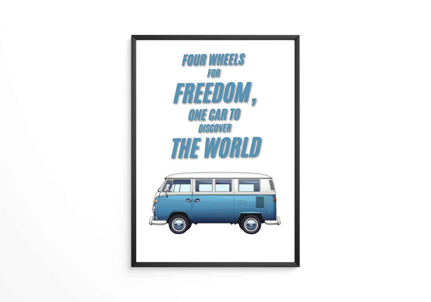 VW Bus Illustration Retro