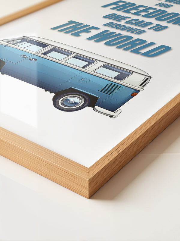 VW Bus Illustration Retro