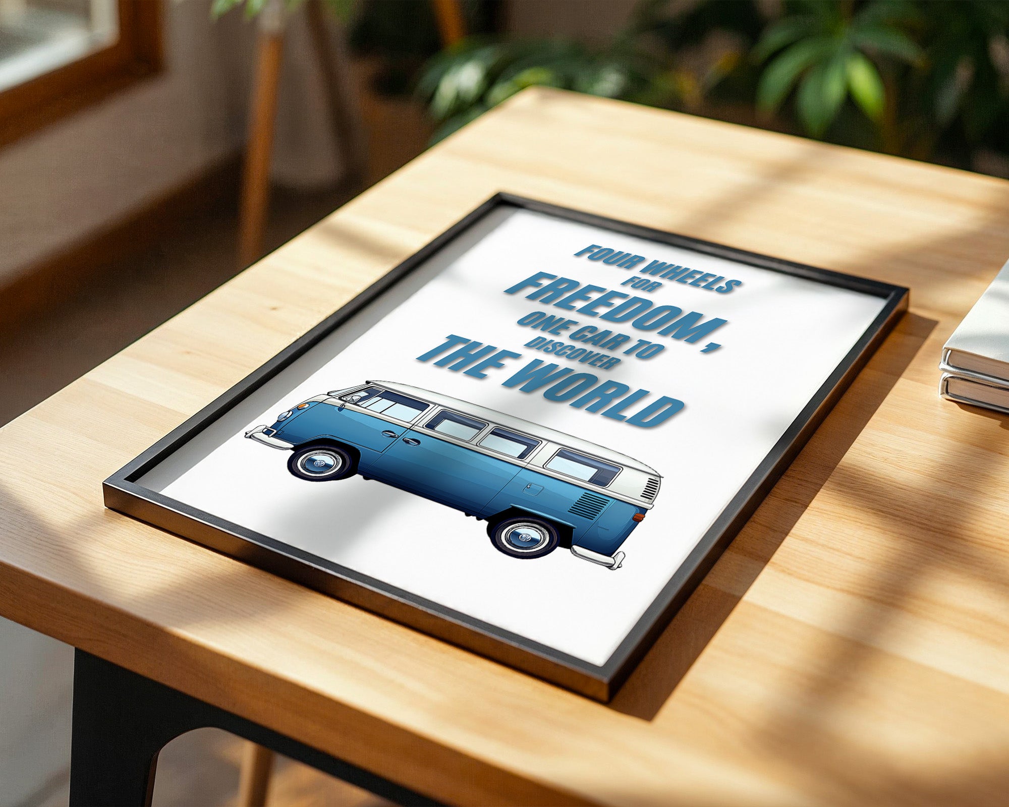 VW Bus Illustration Retro