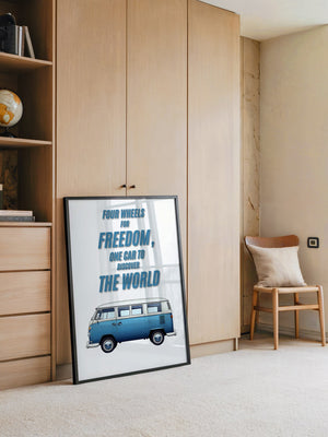 VW Bus Illustration Retro