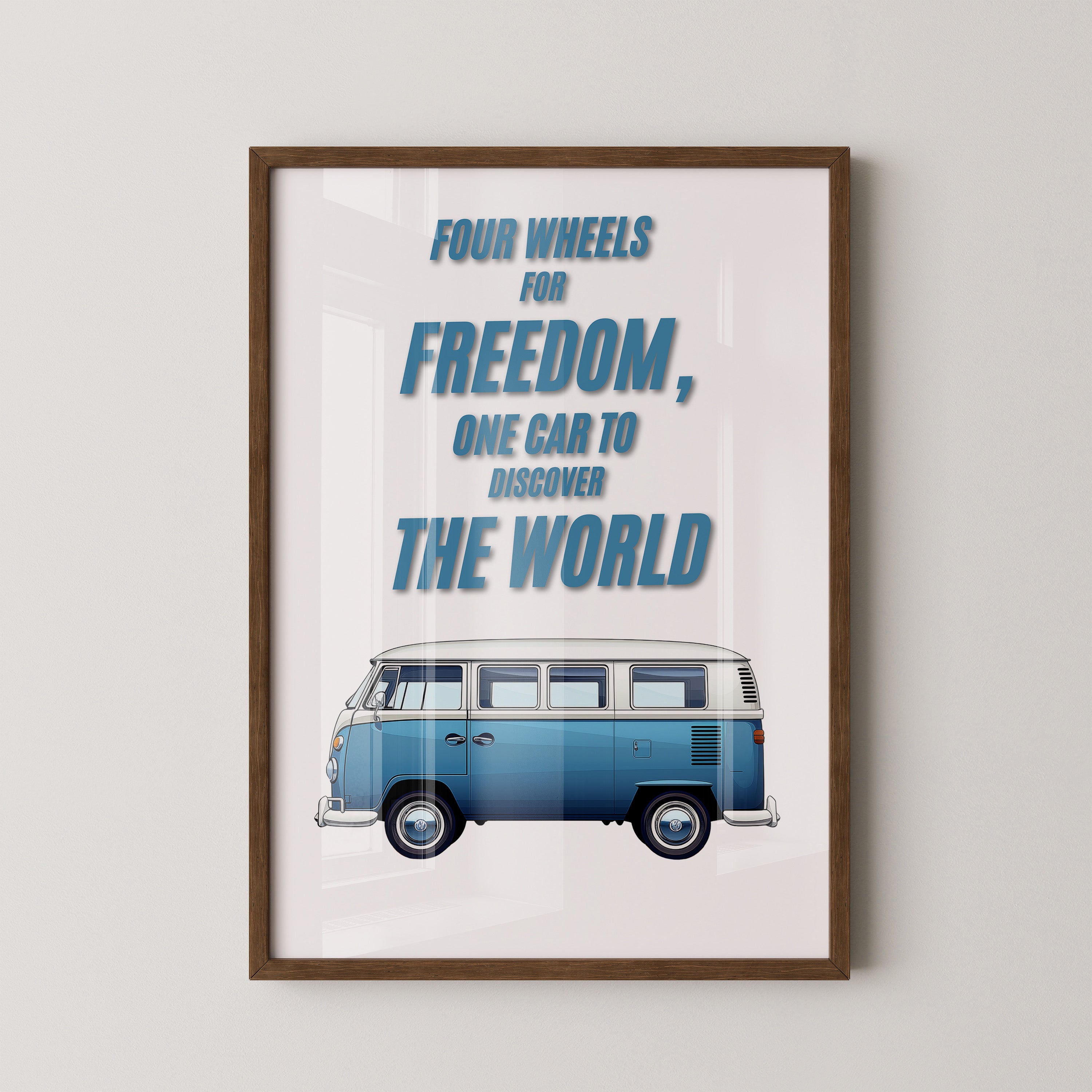 VW Bus Illustration Retro