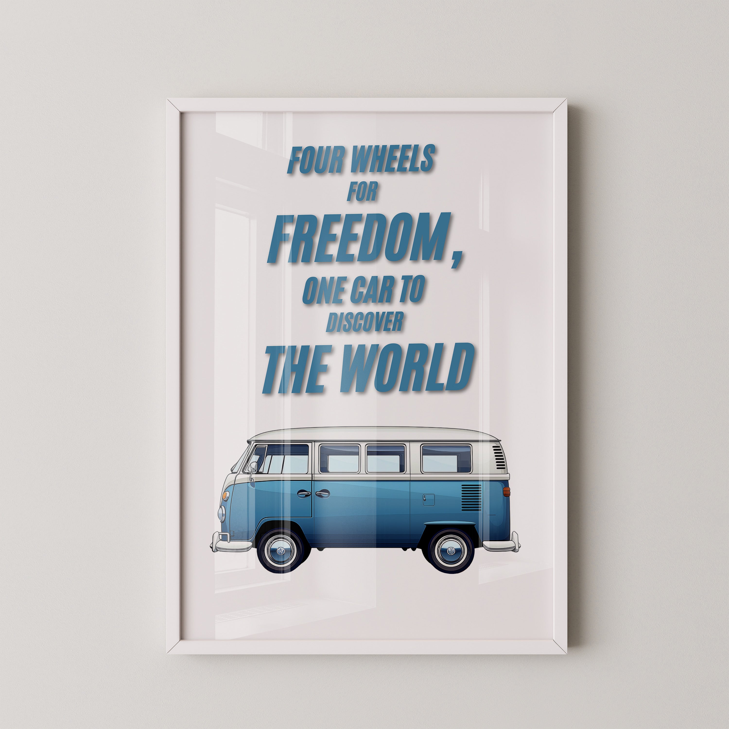 VW Bus Illustration Retro