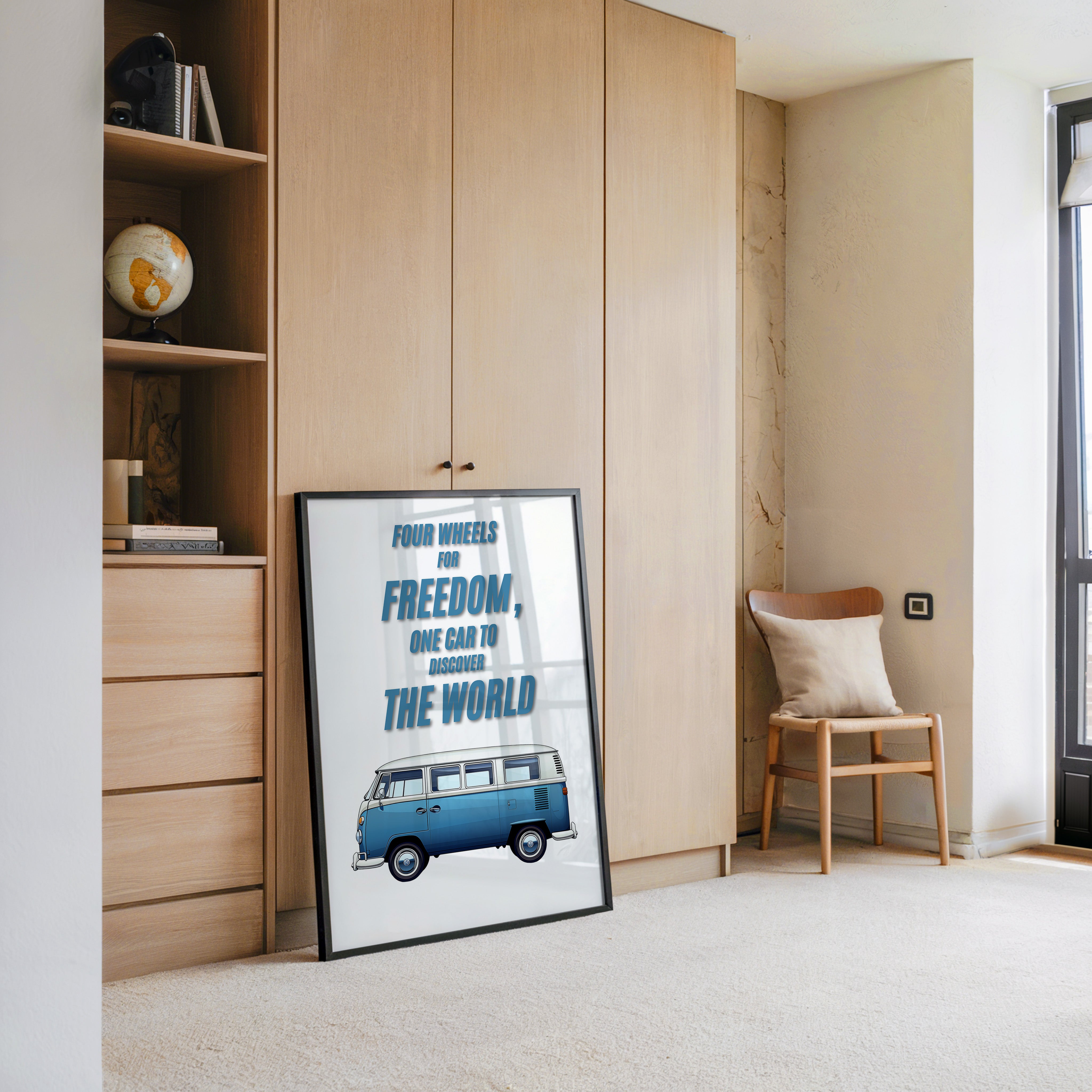 VW Bus Illustration Retro