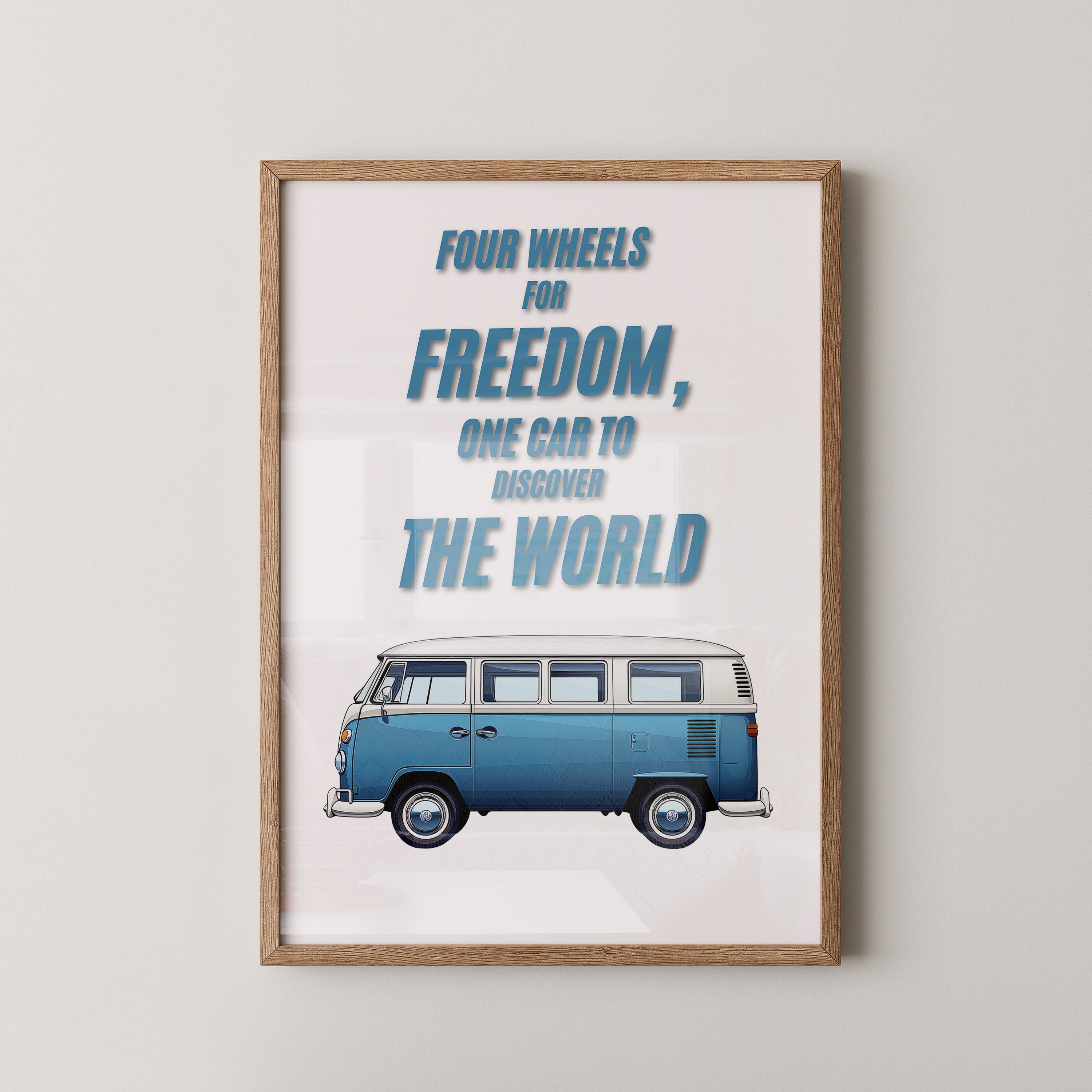 VW Bus Illustration Retro