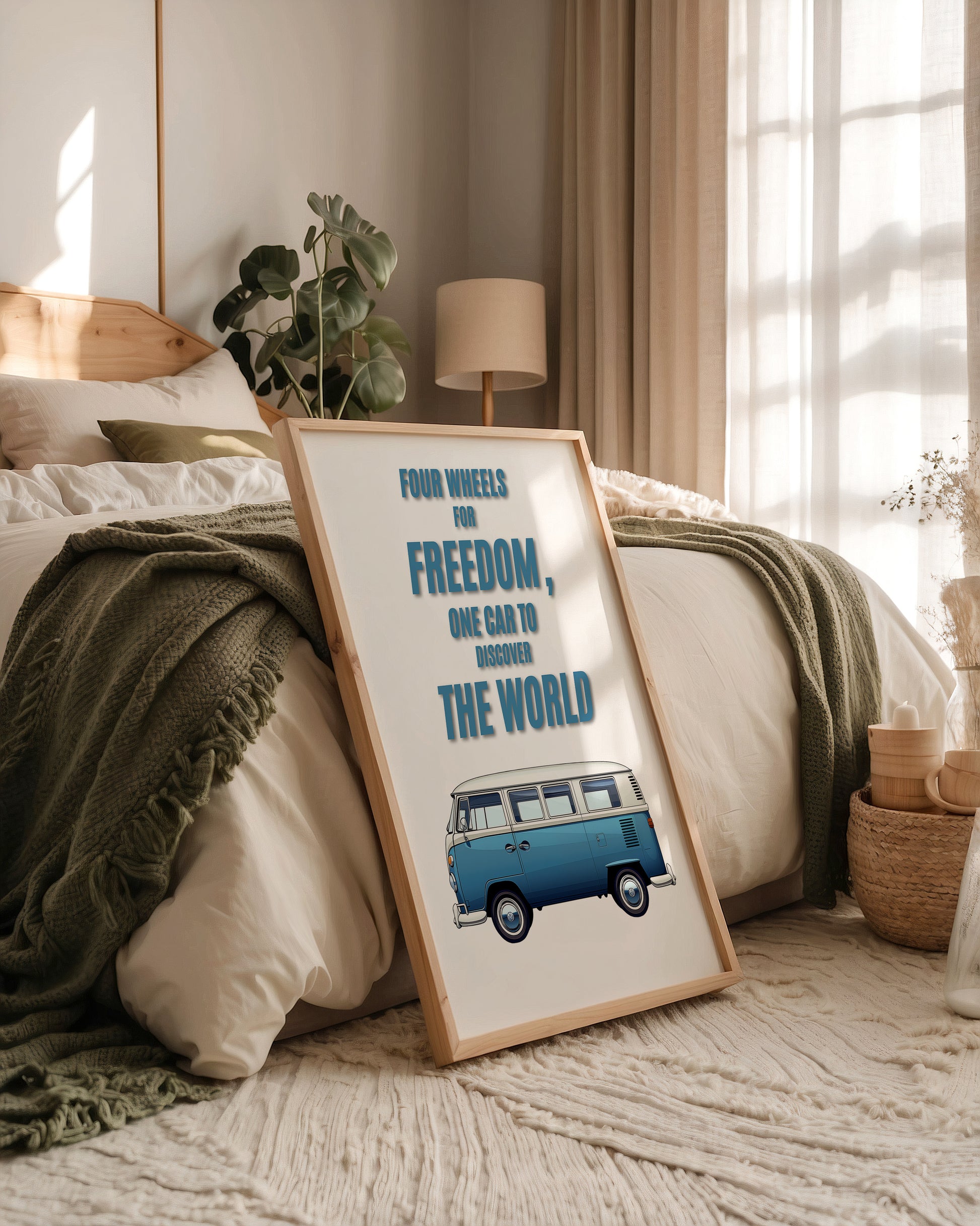 VW Bus Illustration Retro