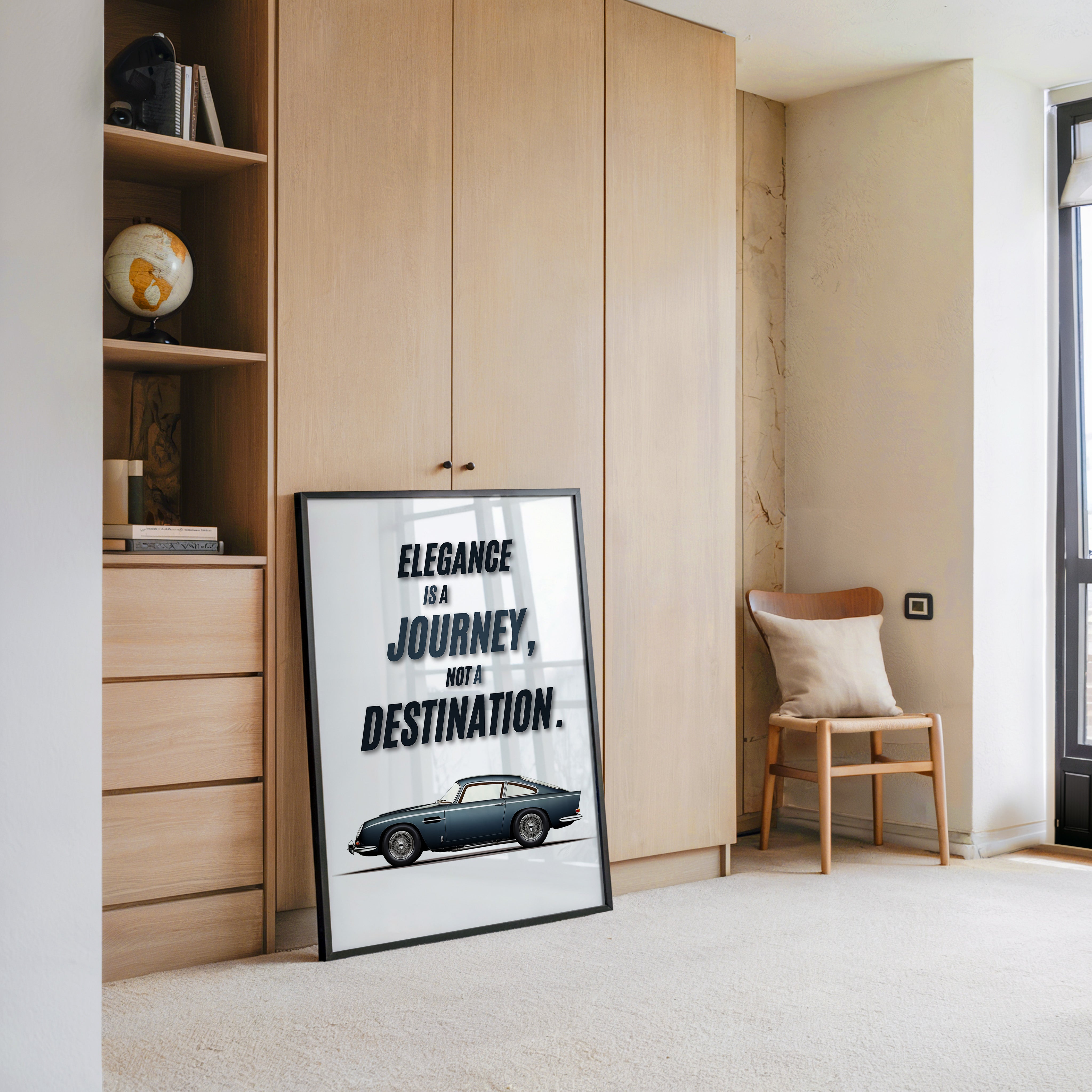 Klassisches Auto Eleganz Blau