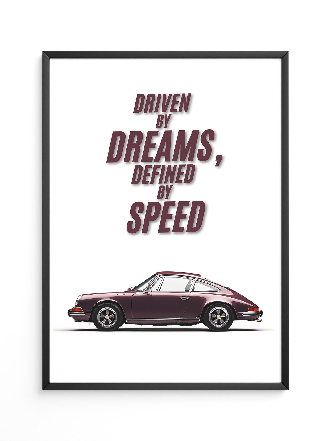 Porsche Auto seitlich Retro