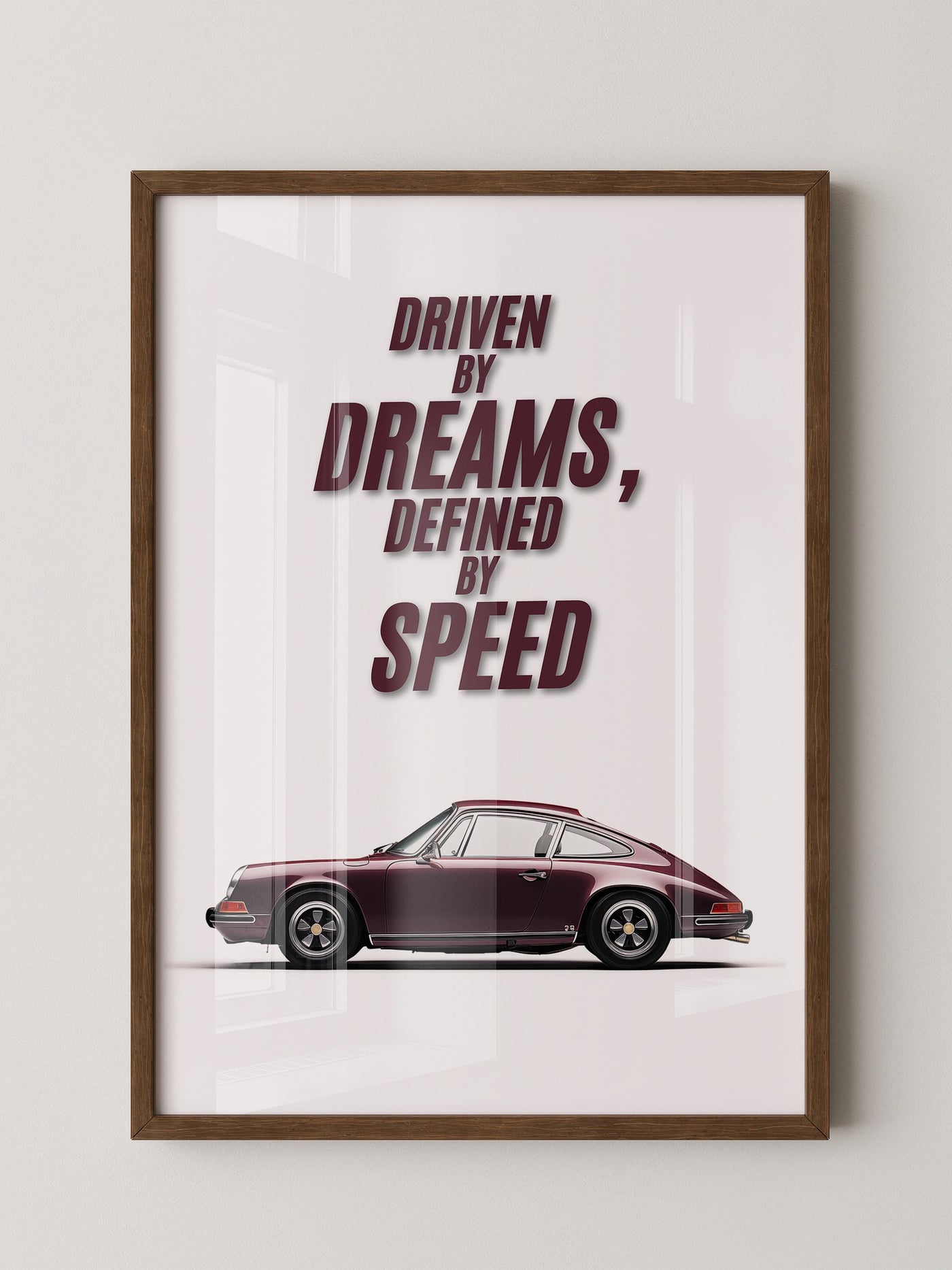 Porsche Auto seitlich Retro