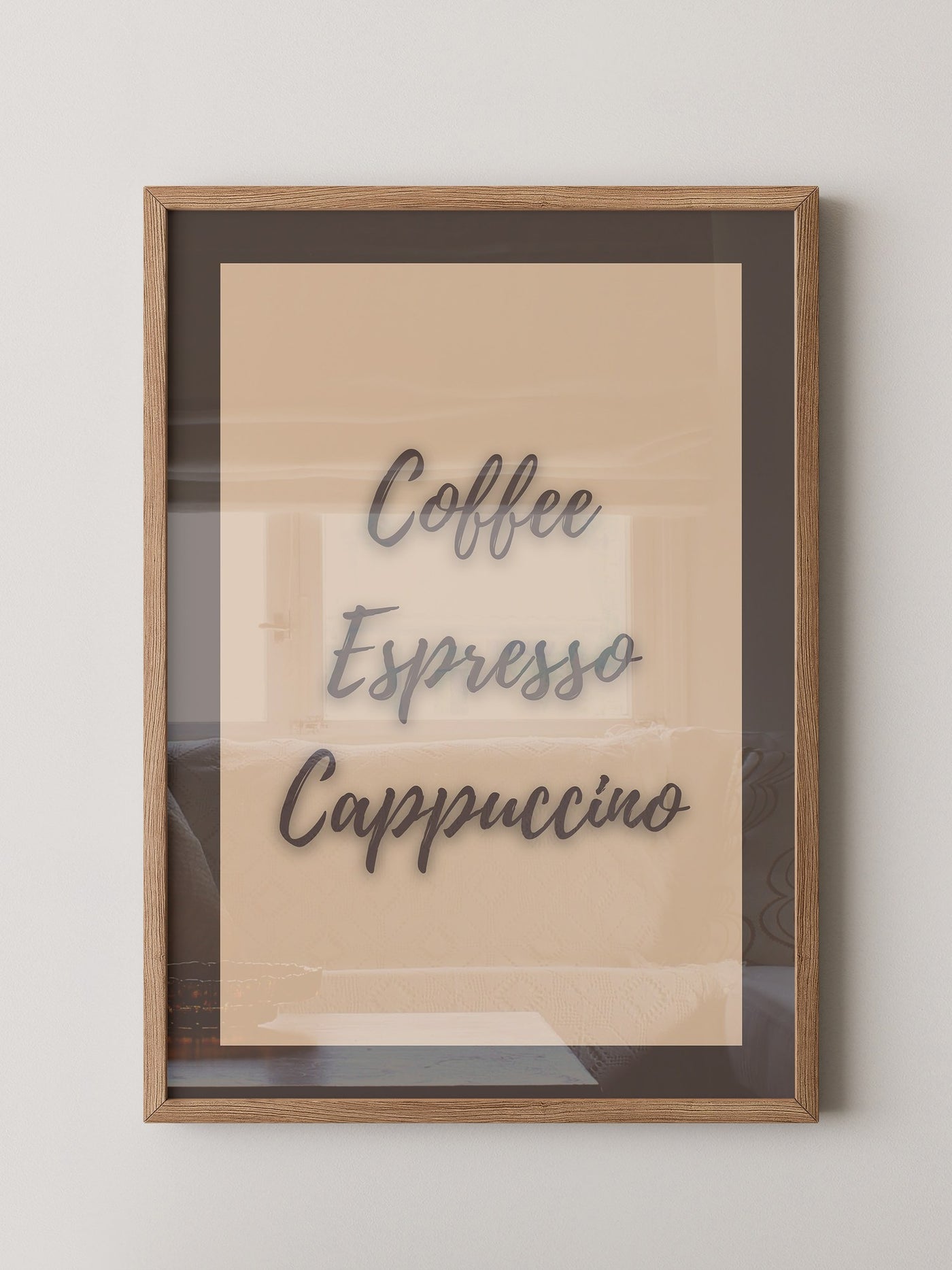 Kaffeegenuss Schriftart Braun