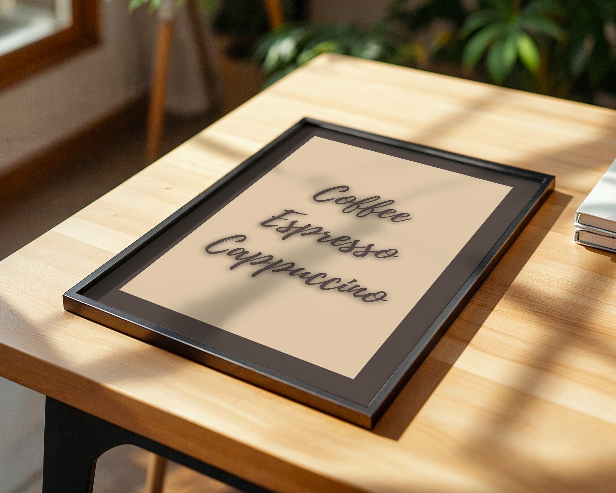 Kaffeegenuss Schriftart Braun
