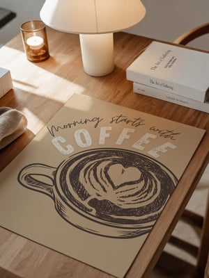 Kaffeetasse Herz Skizze Retro