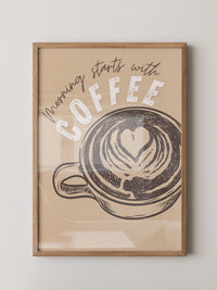 Kaffeetasse Herz Skizze Retro