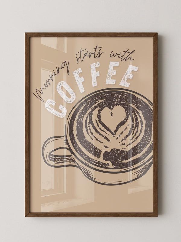 Kaffeetasse Herz Skizze Retro