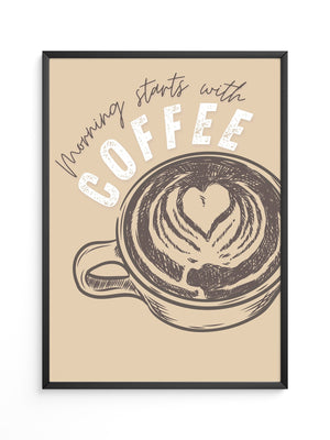 Kaffeetasse Herz Skizze Retro