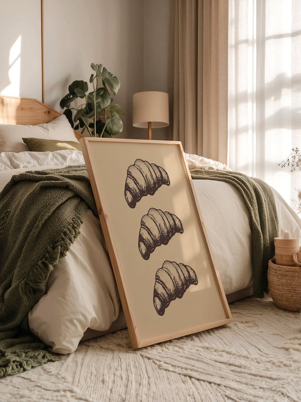 Croissants Vintage Zeichnung