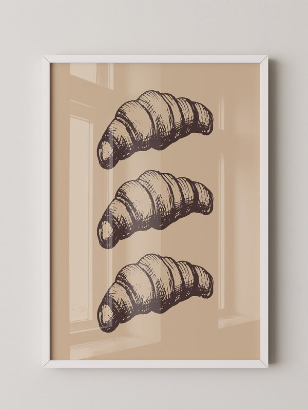 Croissants Vintage Zeichnung