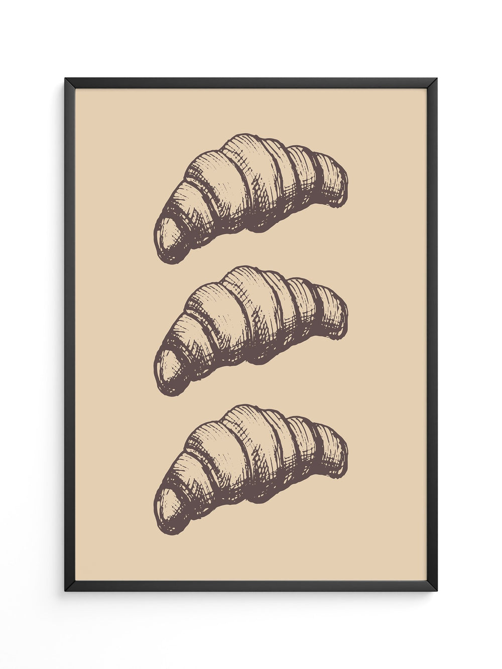 Croissants Vintage Zeichnung