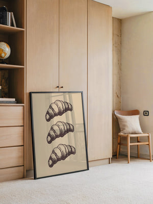 Croissants Vintage Zeichnung