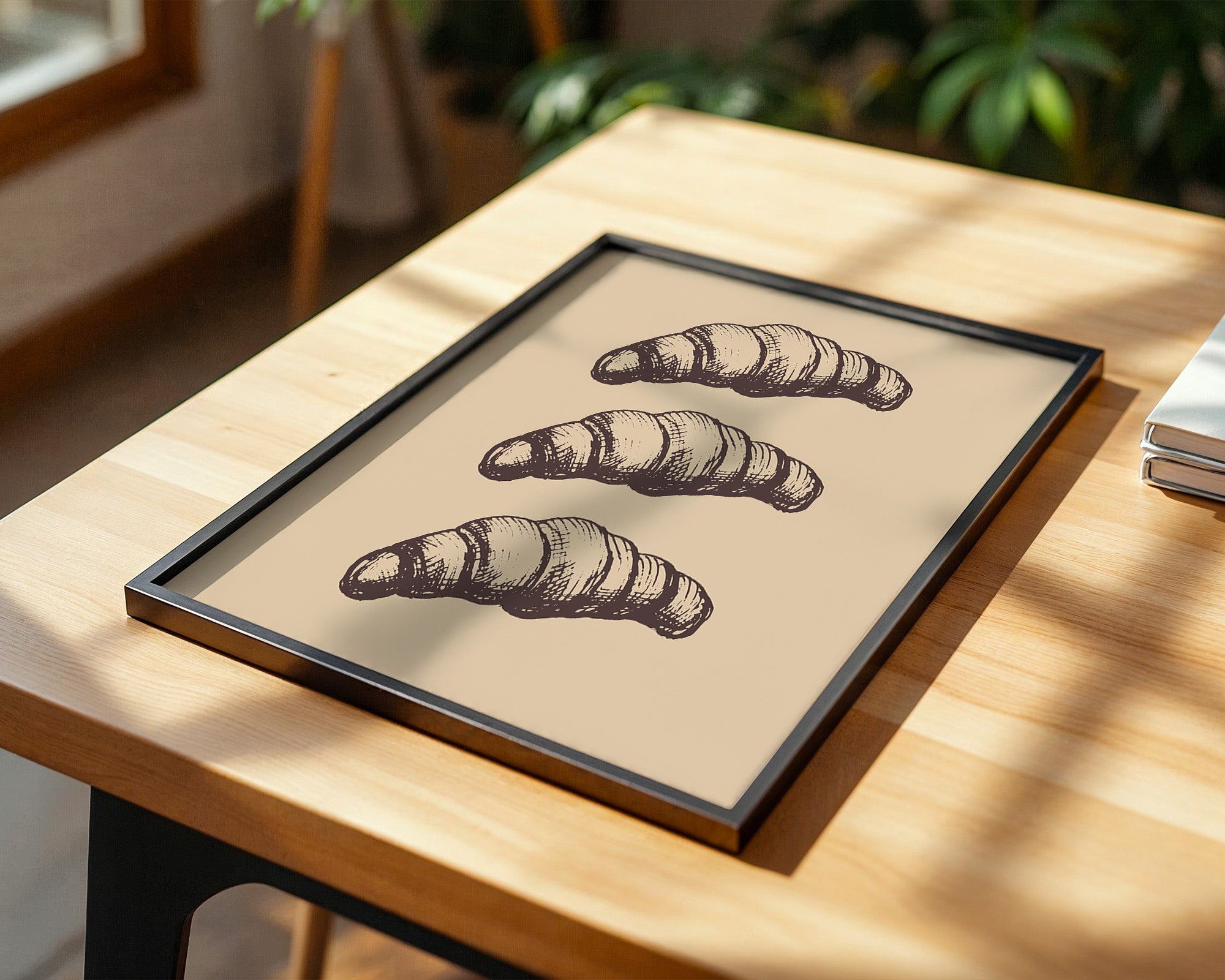 Croissants Vintage Zeichnung