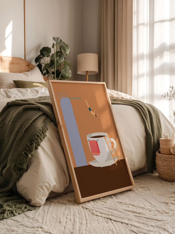Kaffee Sprungbrett Illusion