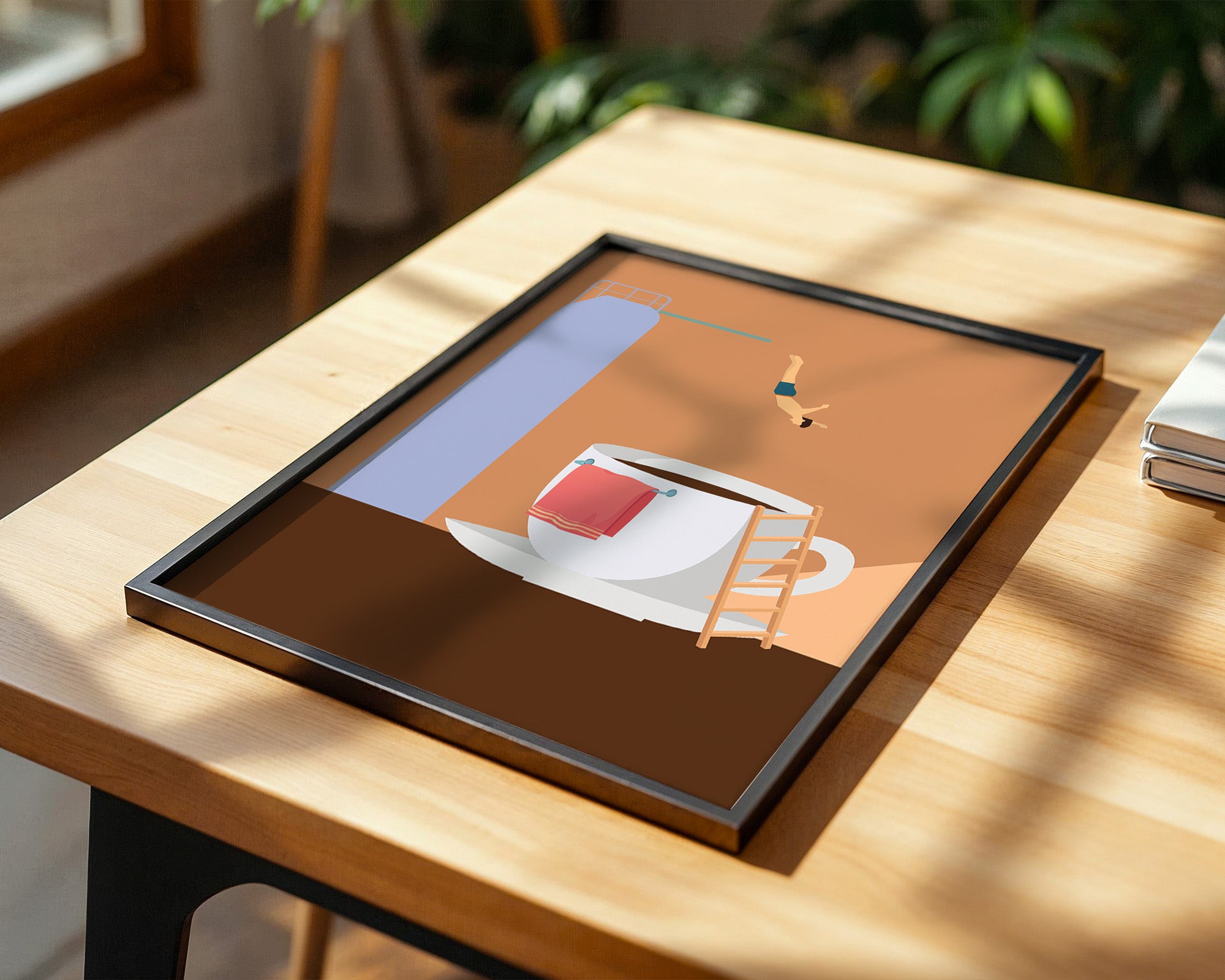 Kaffee Sprungbrett Illusion