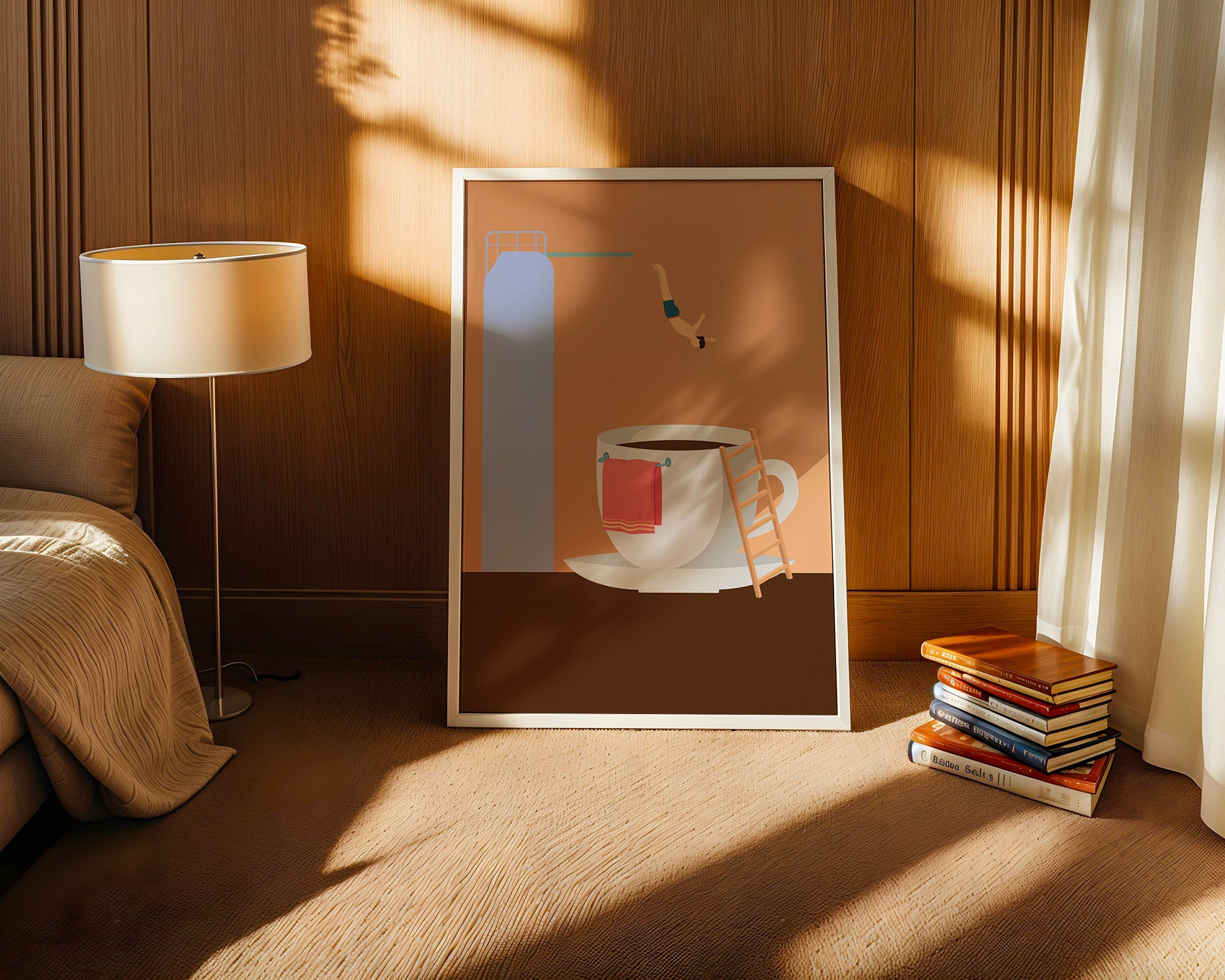 Kaffee Sprungbrett Illusion