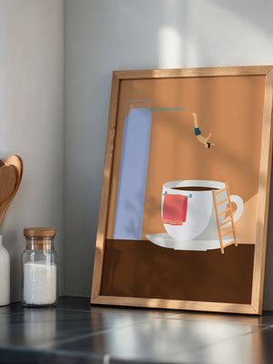 Kaffee Sprungbrett Illusion