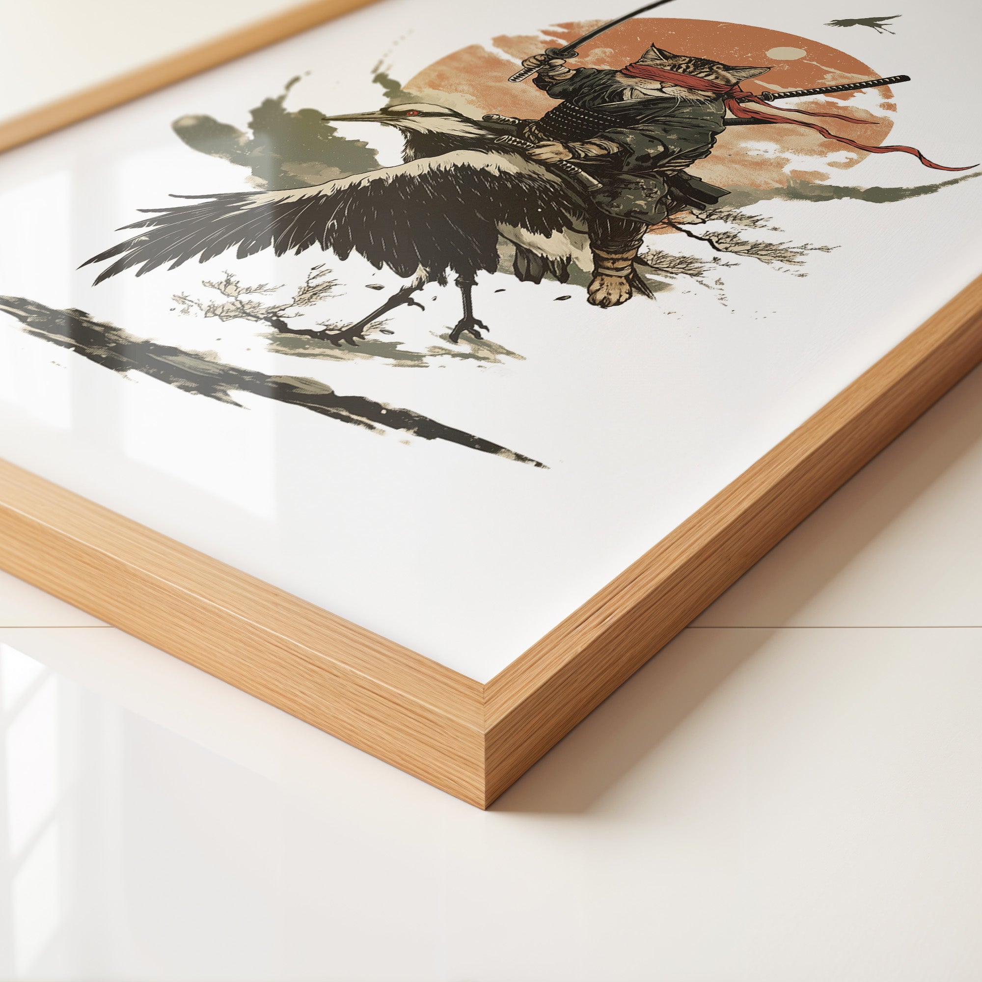 Katze Ninja Kranich Abenteuer