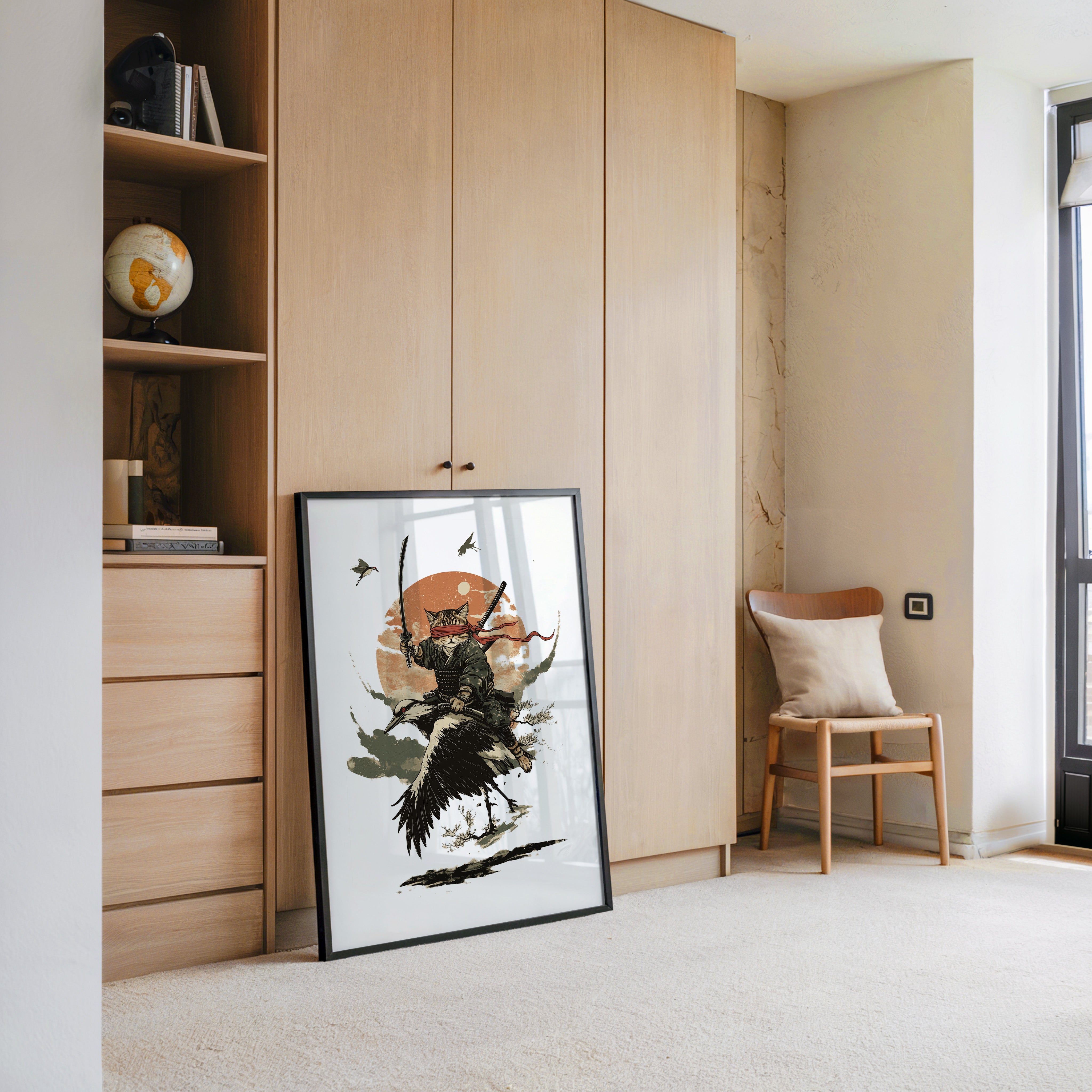 Katze Ninja Kranich Abenteuer