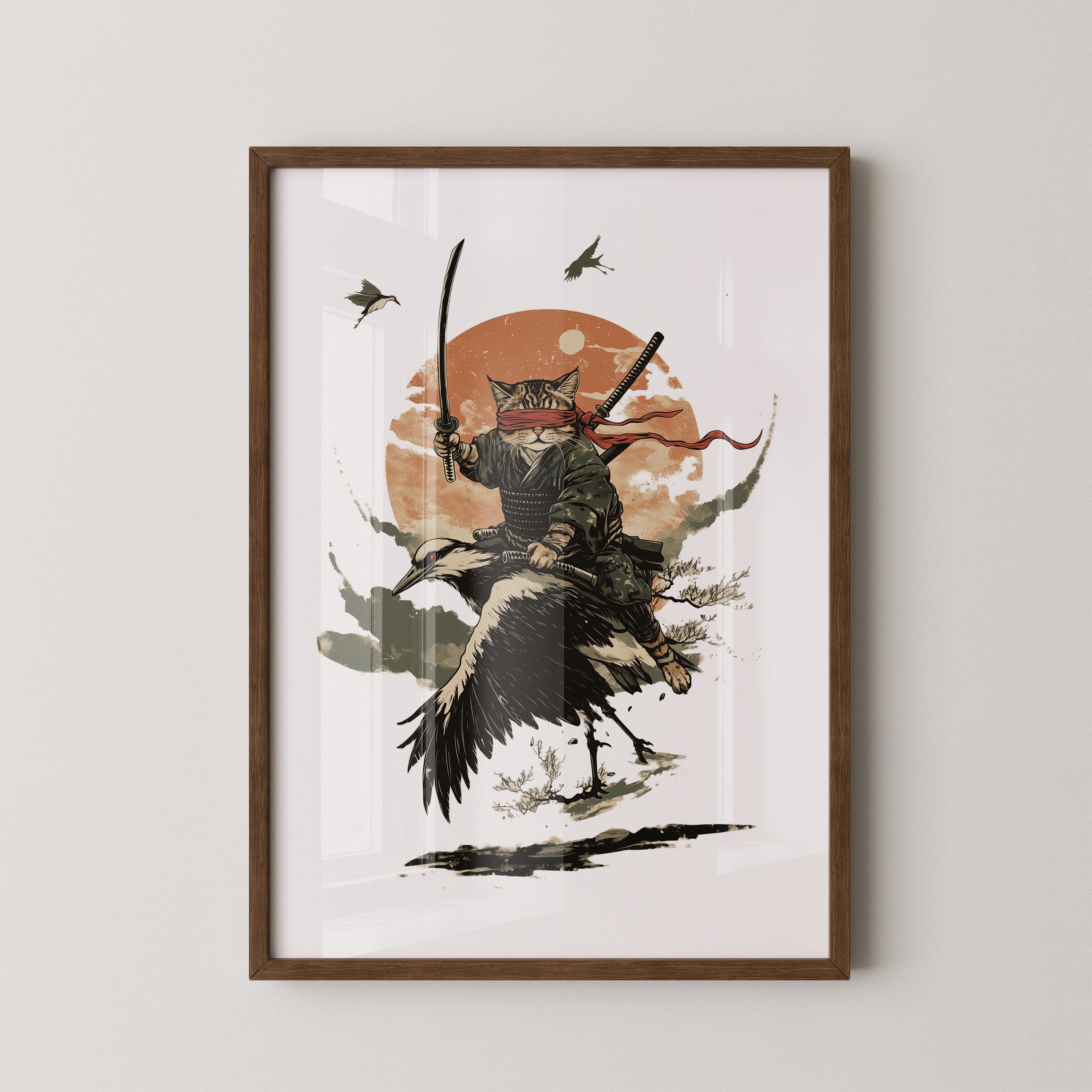 Katze Ninja Kranich Abenteuer