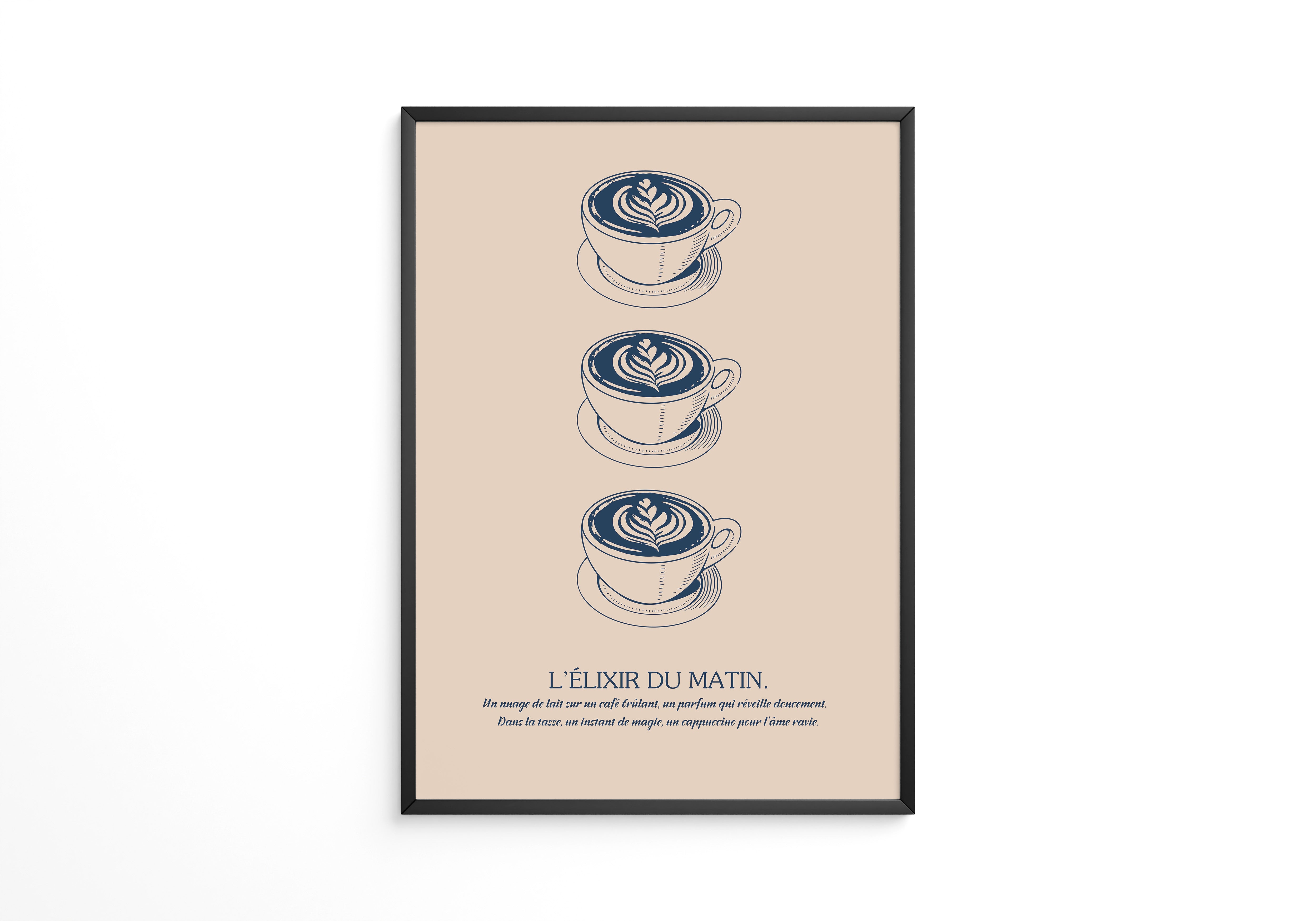 Drei Cappuccinos Vintage