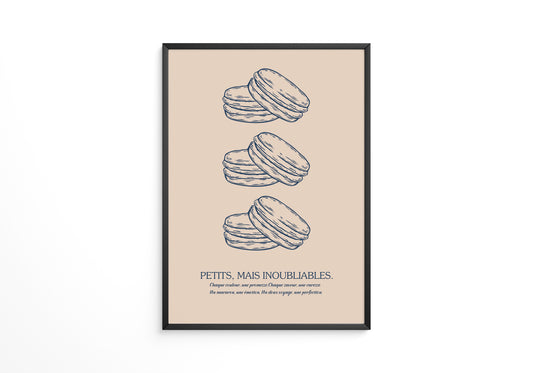 Macarons Illustrativ Retro-Stil