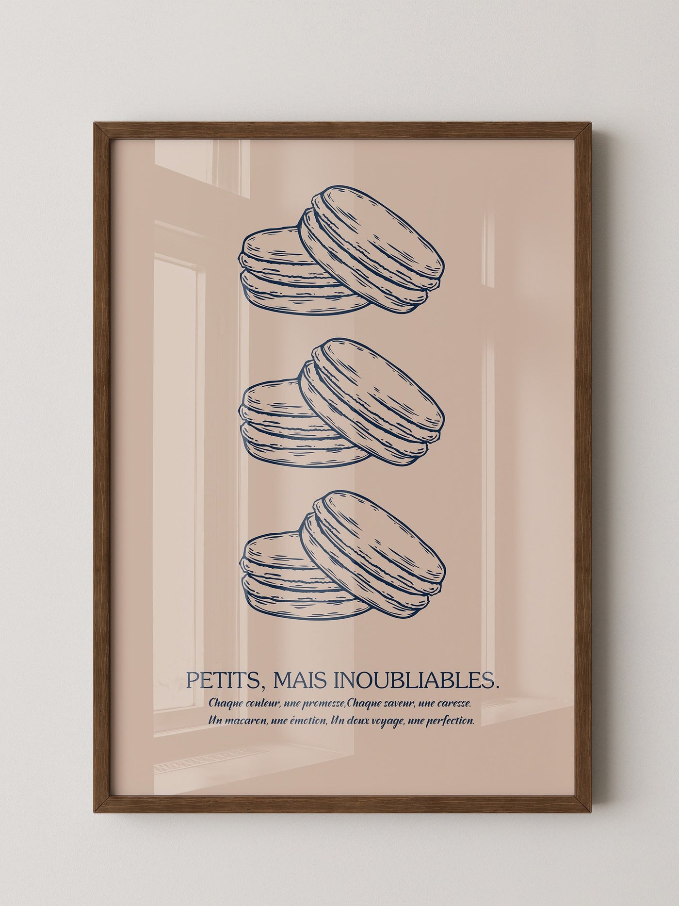 Macarons Illustrativ Retro-Stil