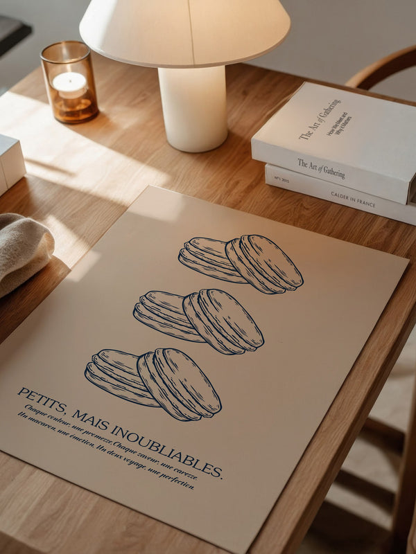 Macarons Illustrativ Retro-Stil