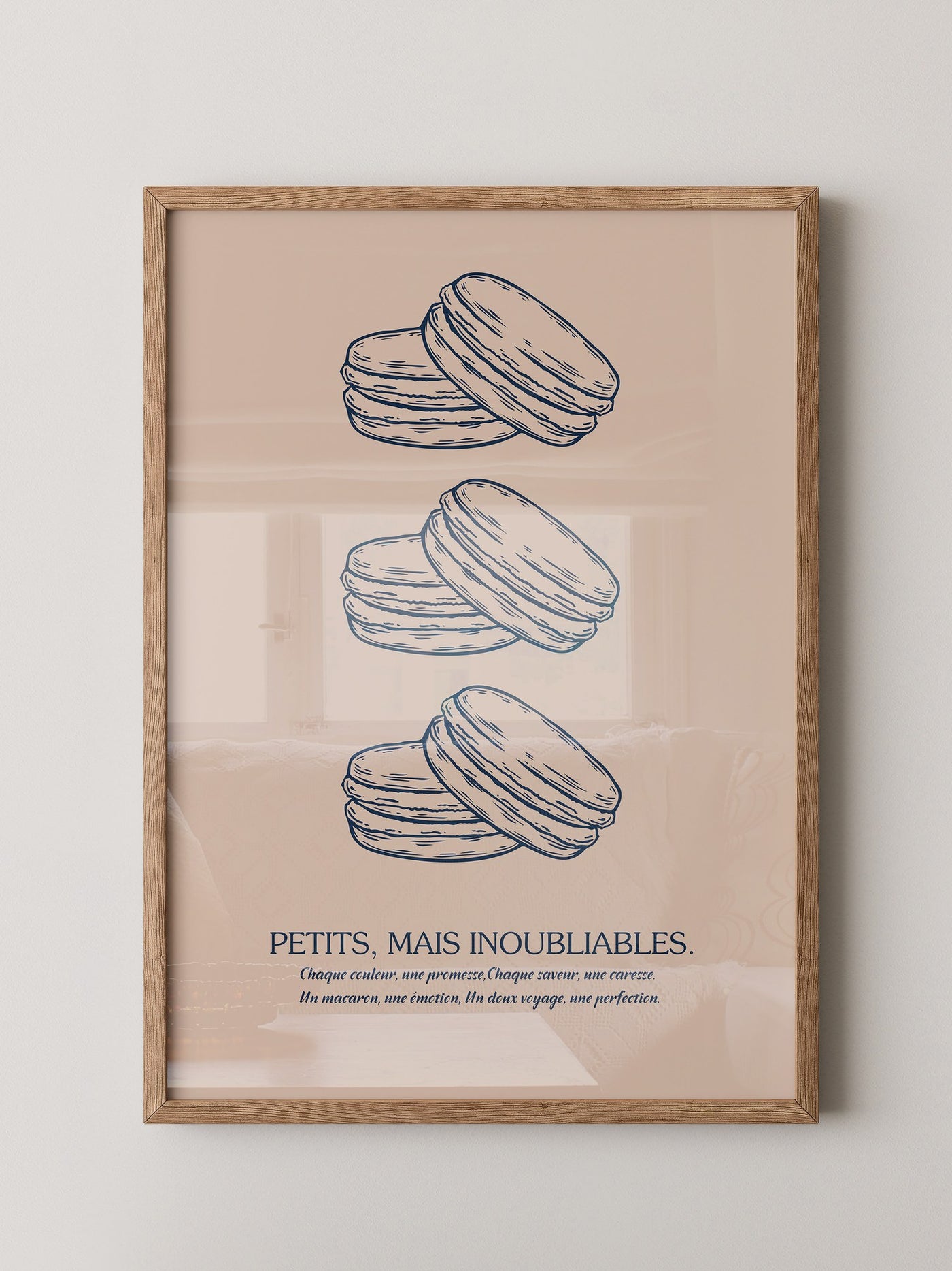 Macarons Illustrativ Retro-Stil
