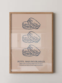 Macarons Illustrativ Retro-Stil