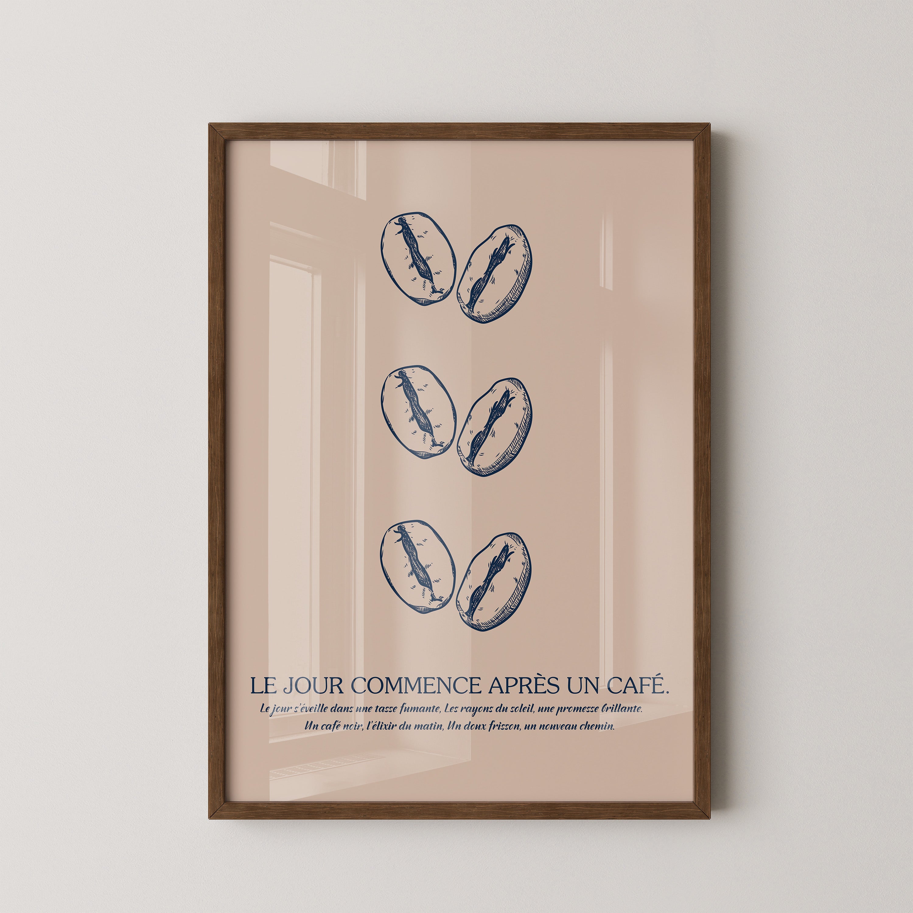 Kaffeebohnen Vintage Skizze