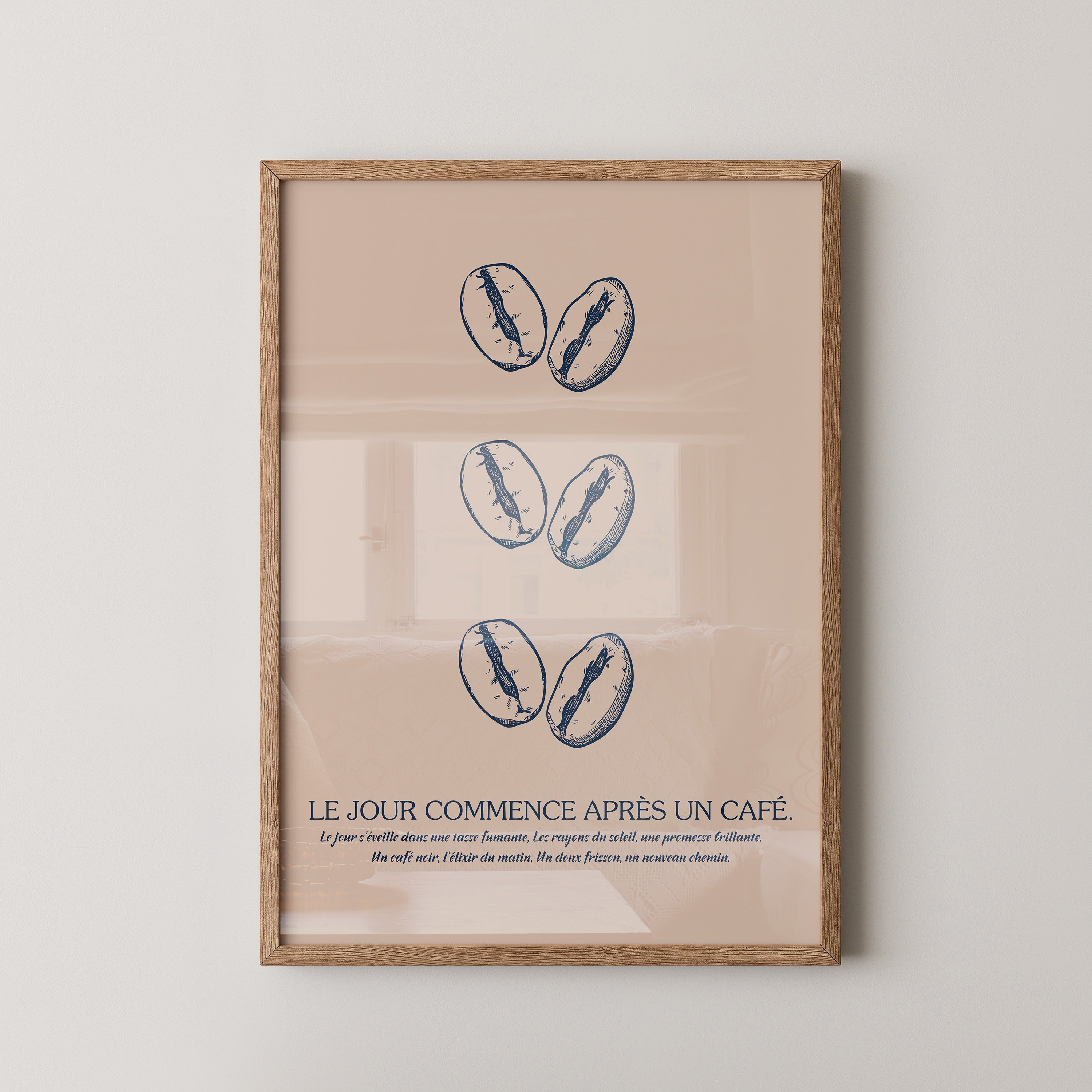 Kaffeebohnen Vintage Skizze