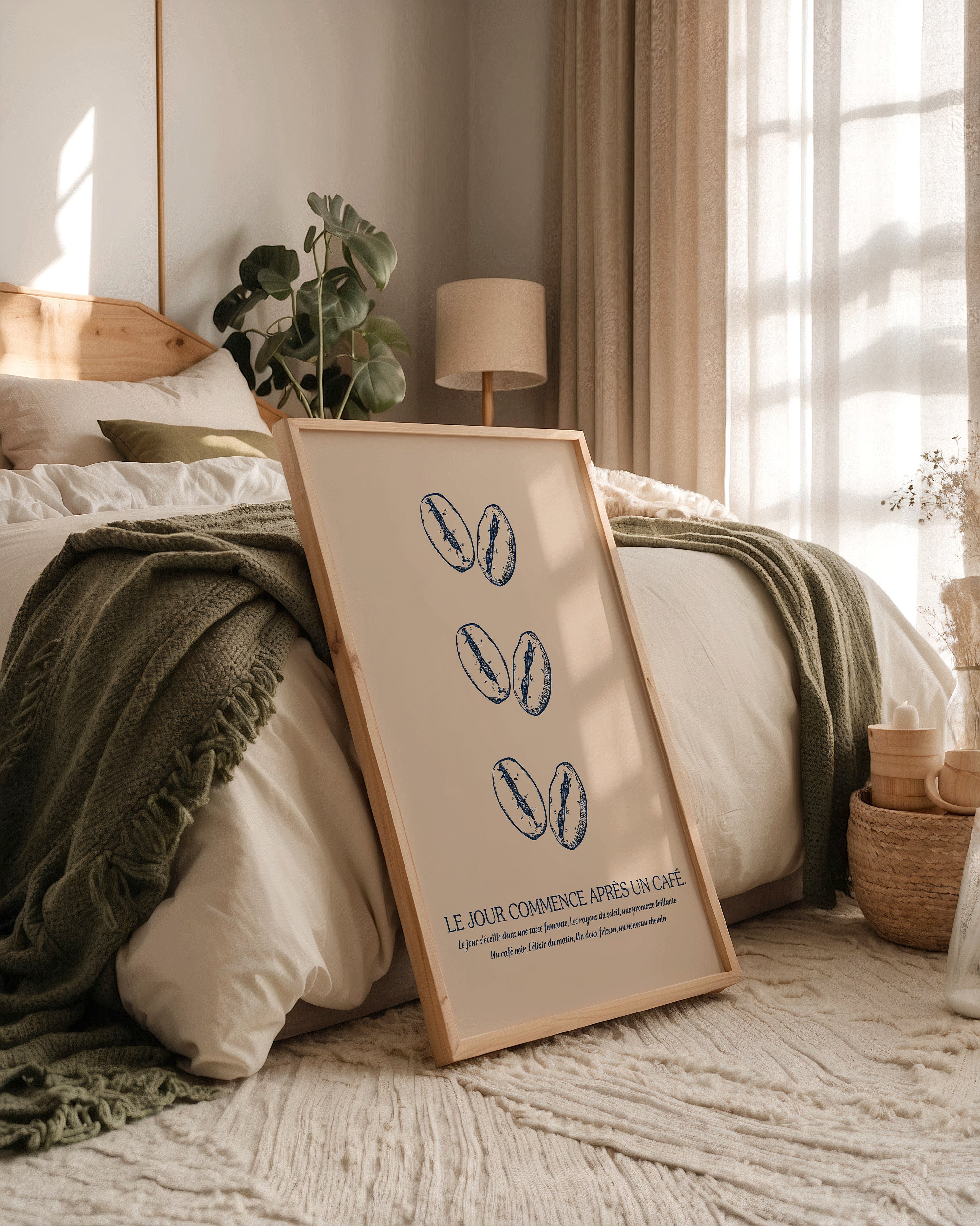 Kaffeebohnen Vintage Skizze