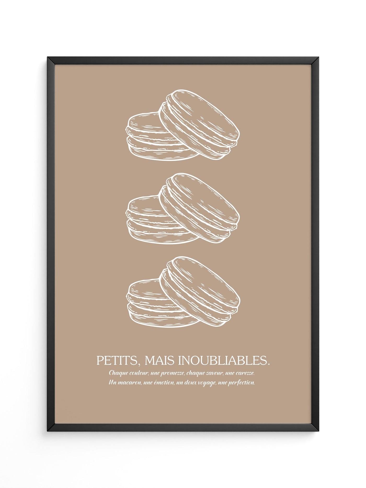 Macarons Skizze Beige