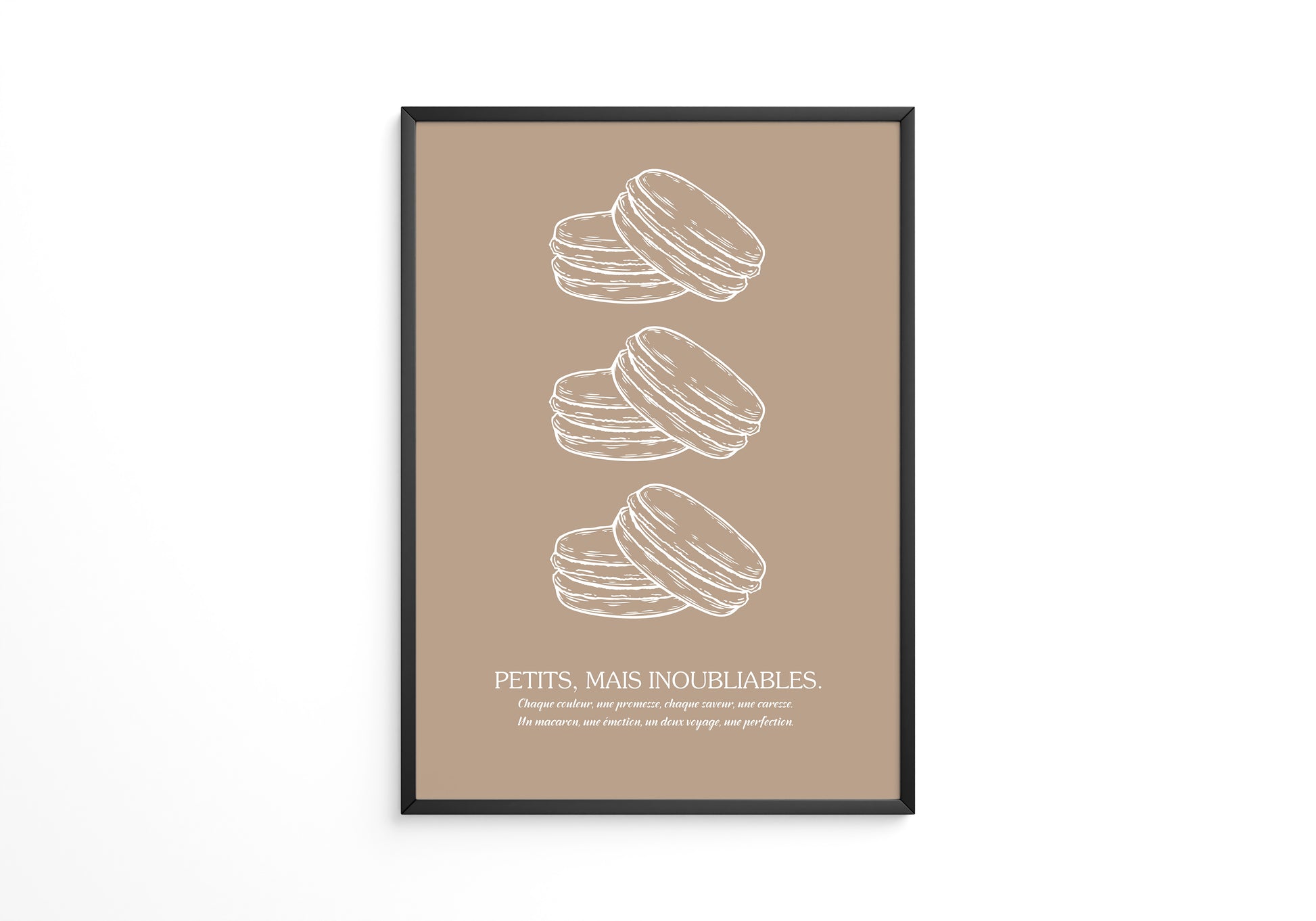 Macarons Skizze Beige