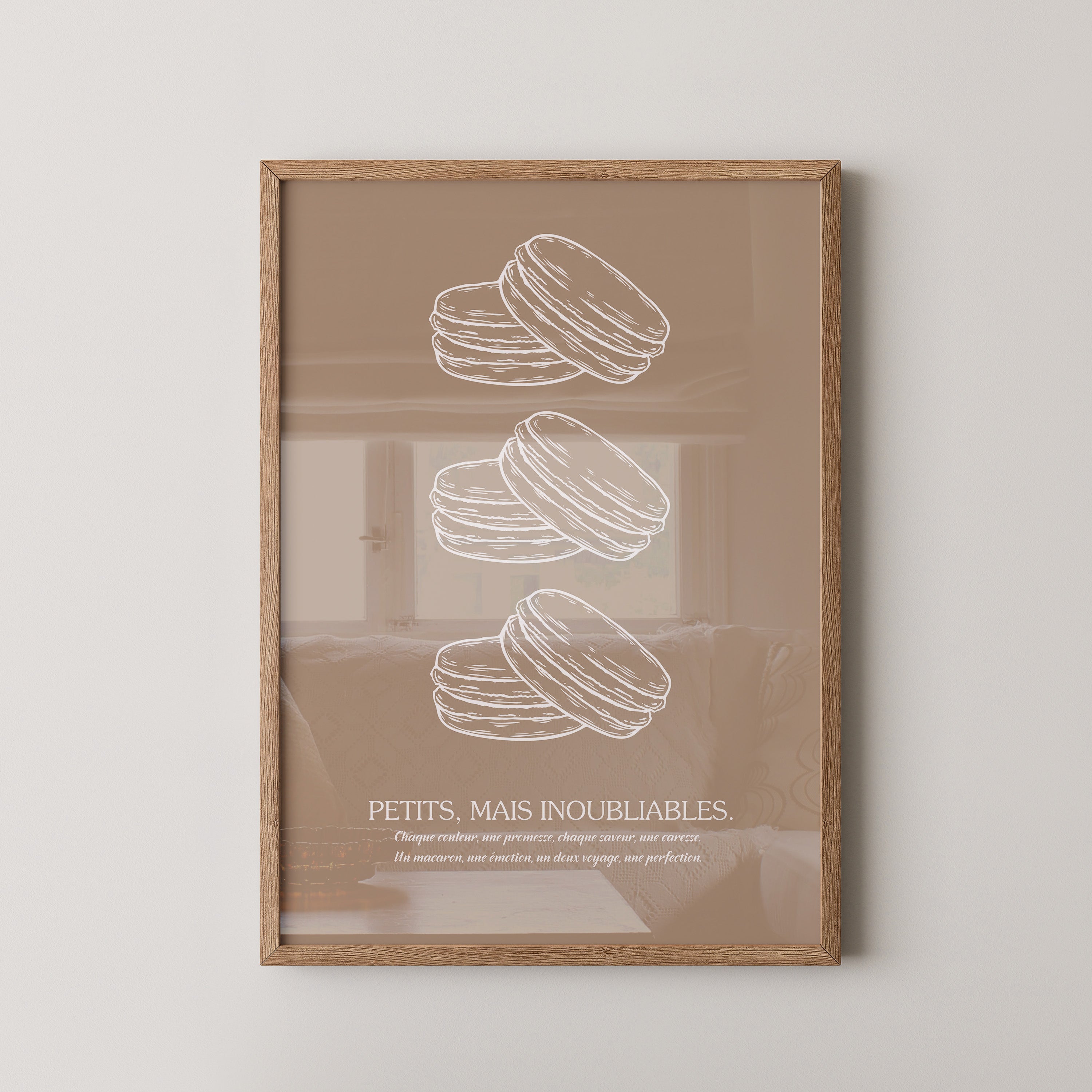 Macarons Skizze Beige