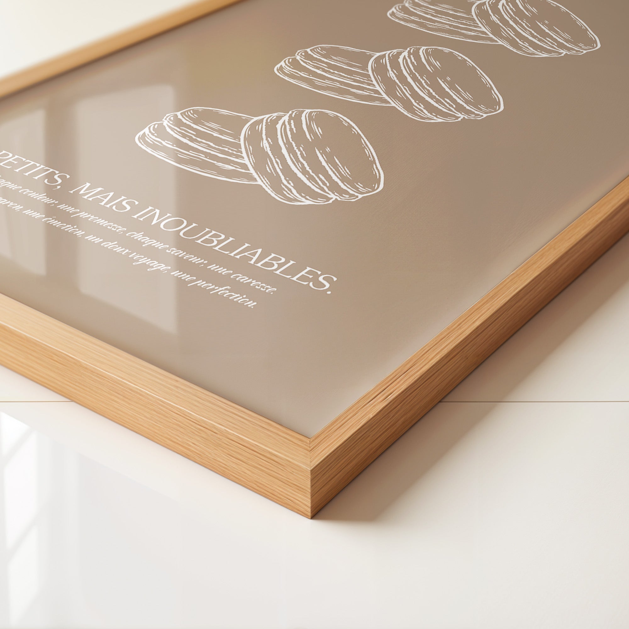 Macarons Skizze Beige