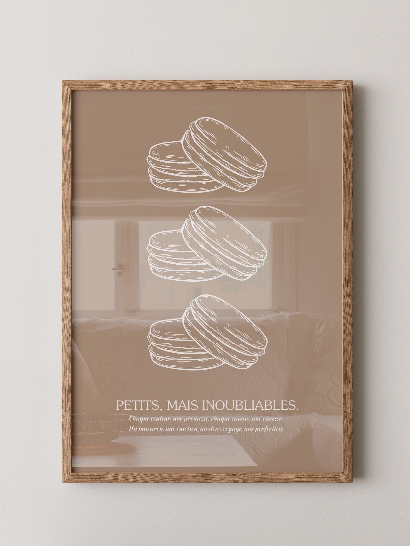 Macarons Skizze Beige