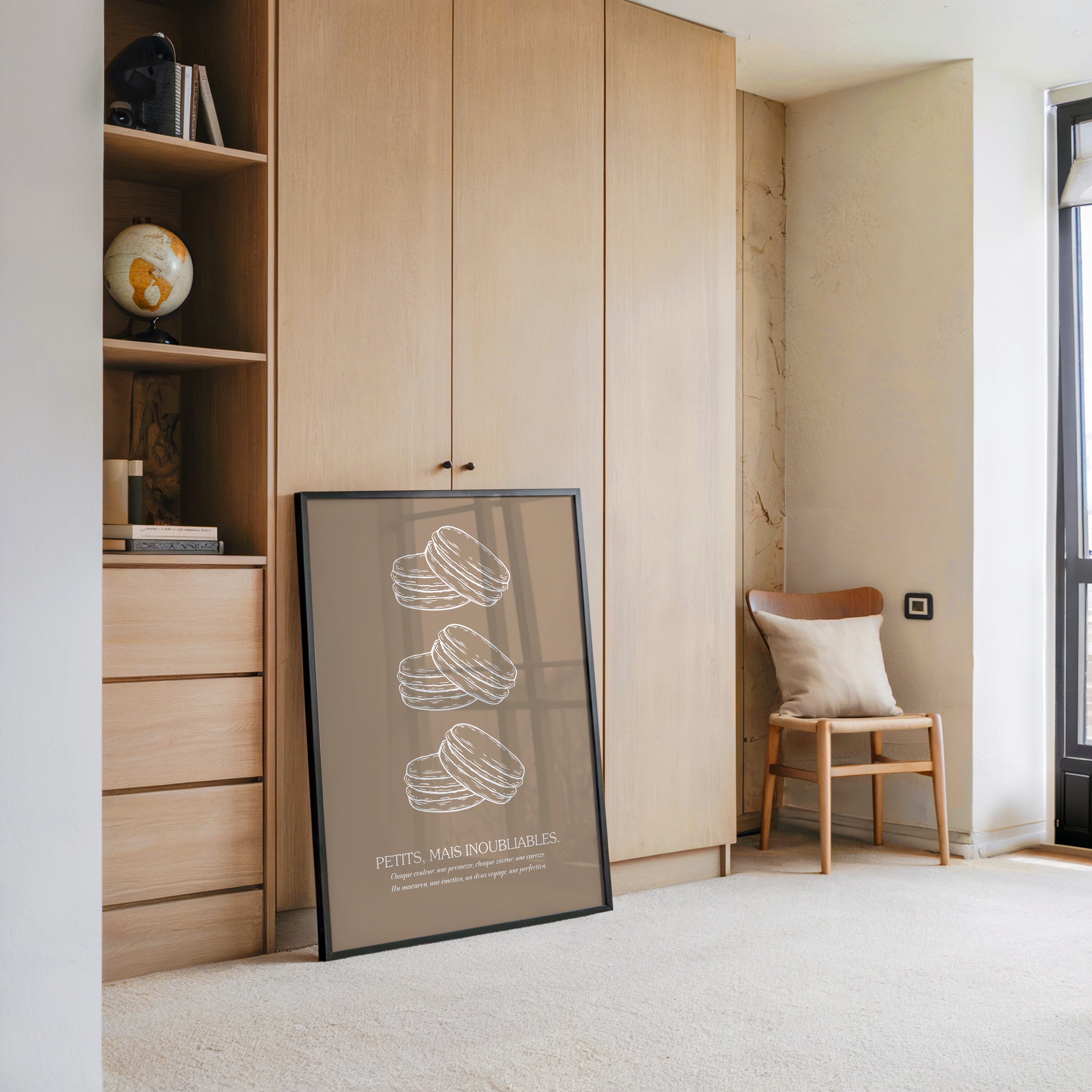 Macarons Skizze Beige