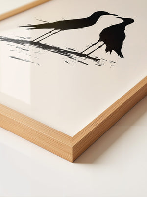 Möwen Silhouette Zweisamkeit