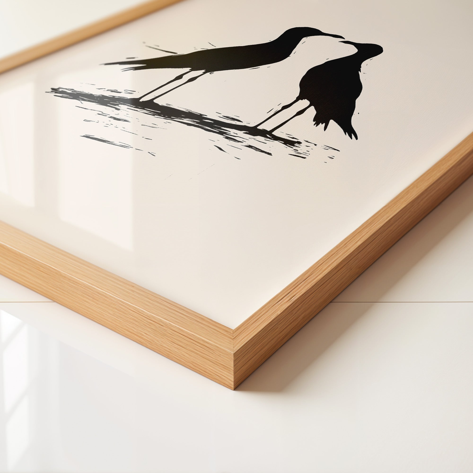 Möwen Silhouette Zweisamkeit