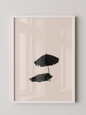 Sonnenschirm minimalistisch Schatten